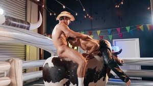Men: Riding Skills: Doggystyle on the Bull