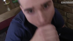 Czech Hunter: Sucking Under the Table