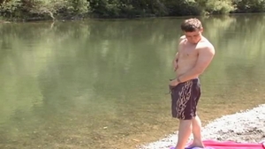 Next Door Male: Wanking by the Waves