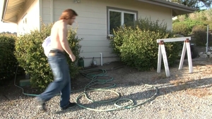 Next Door Male: Out Building to Backyard Boner